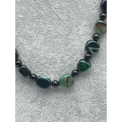 YEŞİM TAŞI  - ONİKS DETAY TASARIM KOLYE