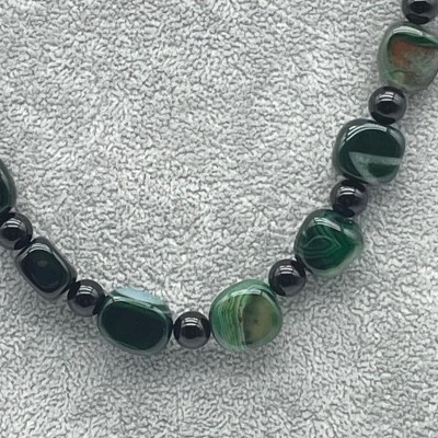 YEŞİM TAŞI  - ONİKS DETAY TASARIM KOLYE