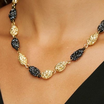 ALTIN - GÜMÜŞ KAPLAMA TASARIM KOLYE - KÜPE SET