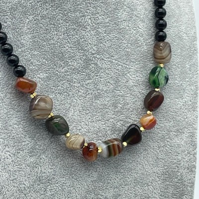 ONİKS - AKİK TASARIM KOLYE