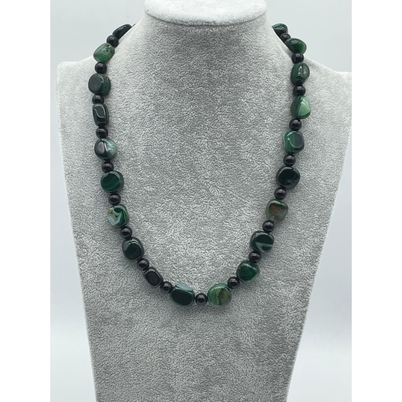 YEŞİM TAŞI  - ONİKS DETAY TASARIM KOLYE