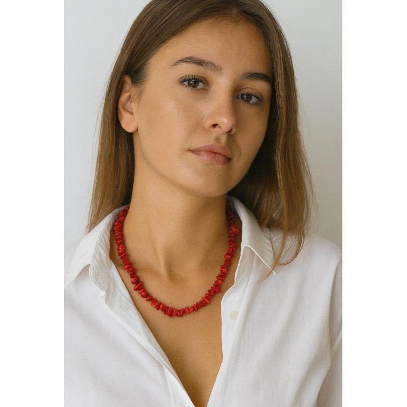 MERCAN DOĞAL TAŞ KOLYE