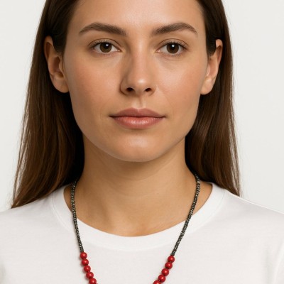 MERCAN - HEMATİT KOLYE 