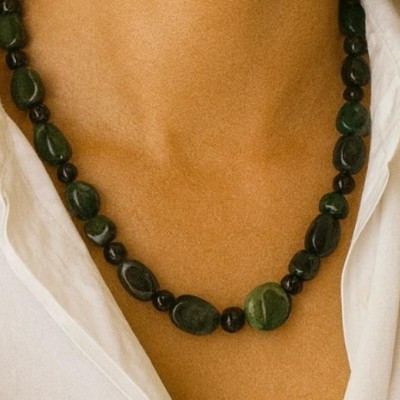 YEŞİM TAŞI  - ONİKS DETAY TASARIM KOLYE