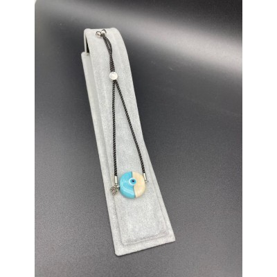 MURANO CAM BİLEKLİK -NAZAR-SİYAH