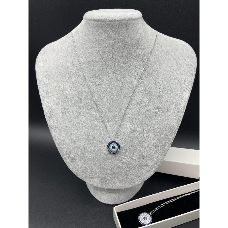 NAZAR BONCUKLU KOLYE - GÜMÜŞ