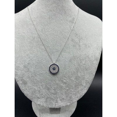 NAZAR BONCUK KOLYE- LACİVERT - TAŞ