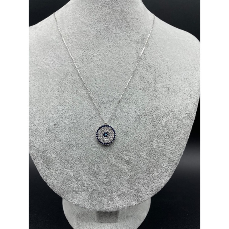 NAZAR BONCUK KOLYE- LACİVER - TAŞ