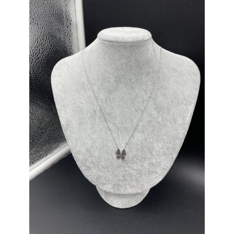 KELEBEK KOLYE- SİYAH TAŞ