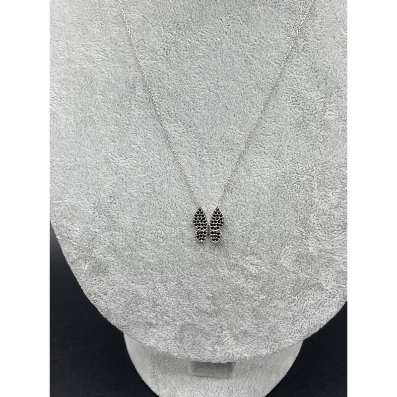 KELEBEK KOLYE- SİYAH TAŞ