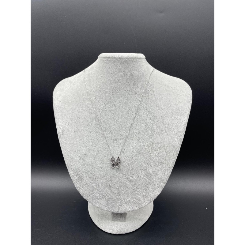 KELEBEK KOLYE- SİYAH TAŞ