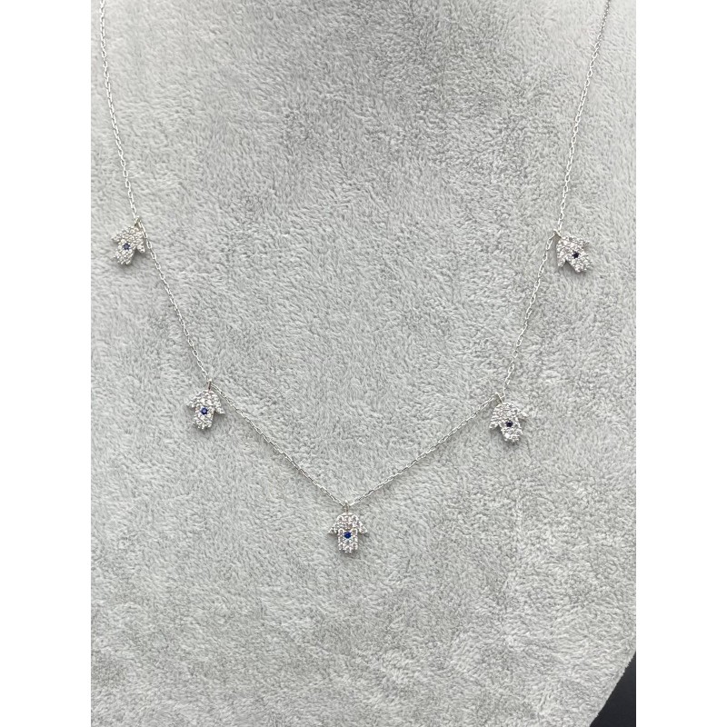 FATMA ANA ELİ -  GÜMÜŞ  KOLYE