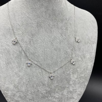 FATMA ANA ELİ -  GÜMÜŞ  KOLYE