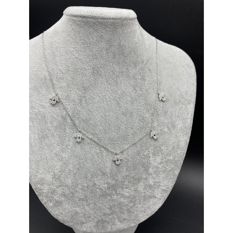 FATMA ANA ELİ -  GÜMÜŞ  KOLYE