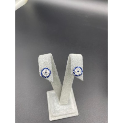 NAZAR BONCUK KÜPE - KOYU MAVİ