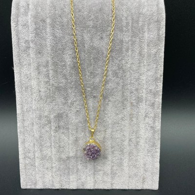 AMETİST KOLYE (MOR  )