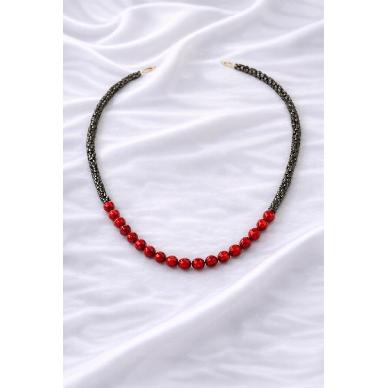 MERCAN - HEMATİT KOLYE