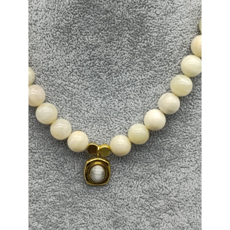 AYTAŞI KOLYE - ALTIN KAPLAMA DETAY