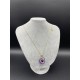 MURANO TEK UÇLU KOLYE - LACİVERT DETAY - PEMBE - GOLD MURANO TEK UÇLU KOLYE - LACİVERT DETAY - PEMBE - GOLD