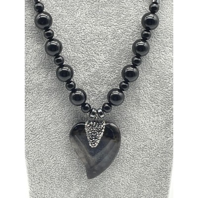 ONİKS KALP UÇ DETAYLI KOLYE 