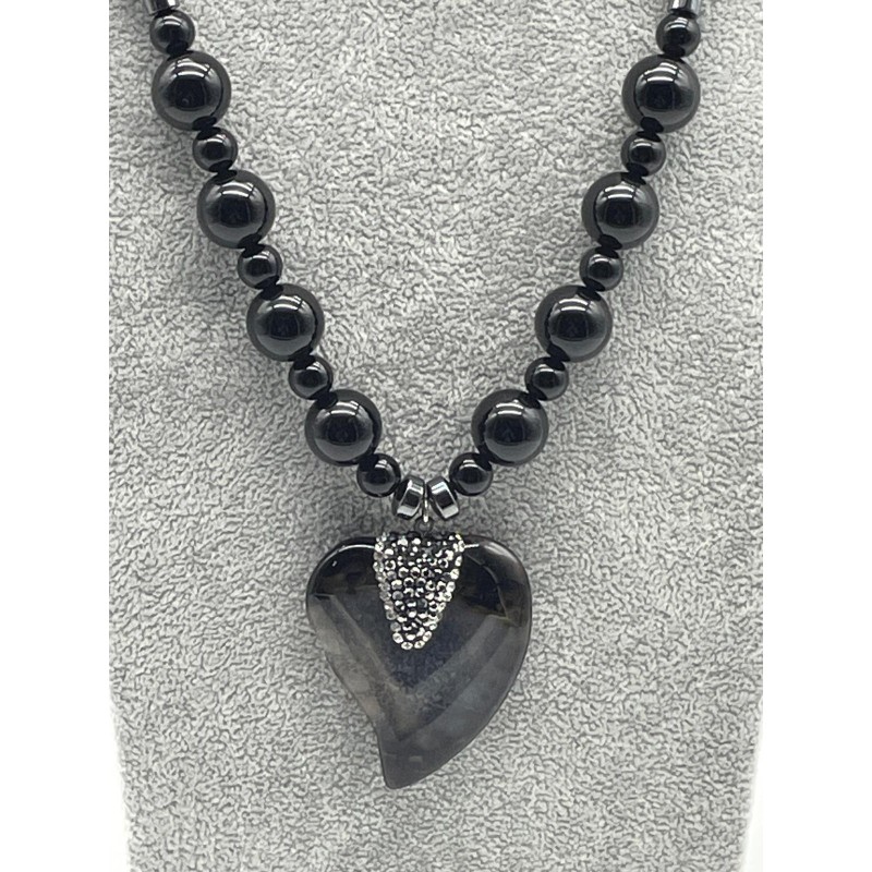 ONİKS KALP UÇ DETAYLI KOLYE