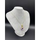 MURANO TEK UÇLU KOLYE - PEMBE - BEYAZ- GOLD MURANO TEK UÇLU KOLYE - PEMBE - BEYAZ- GOLD