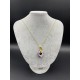 MURANO TEK UÇLU KOLYE - PEMBE - BEYAZ- GOLD MURANO TEK UÇLU KOLYE - PEMBE - BEYAZ- GOLD