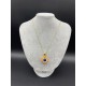 MURANO TEK UÇLU KOLYE -SARI-BEYAZ-GOLD MURANO TEK UÇLU KOLYE -SARI-BEYAZ-GOLD