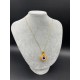 MURANO TEK UÇLU KOLYE -SARI-BEYAZ-GOLD MURANO TEK UÇLU KOLYE -SARI-BEYAZ-GOLD