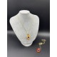 MURANO TEK UÇLU KOLYE -SARI-BEYAZ-GOLD MURANO TEK UÇLU KOLYE -SARI-BEYAZ-GOLD