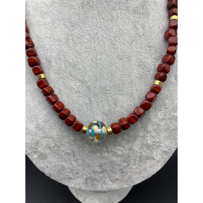 MURANO CAM BONCUK KOLYE - TOPRAK