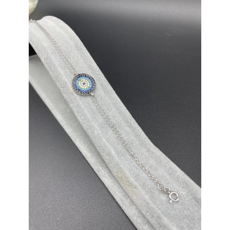 NAZAR BONCUKLU BİLEKLİK - BÜYÜK-SİYAH-MAVİ