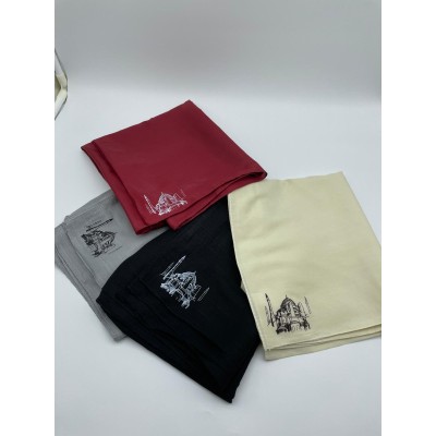 AYASOFYA BASKILI ŞAL  - BEJ RENK (ÖZEL TASARIM)