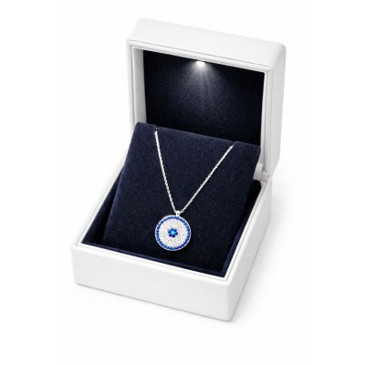 GÜMÜŞ KOLYE - NAZAR BONCUĞU