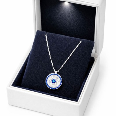 GÜMÜŞ KOLYE - NAZAR BONCUĞU