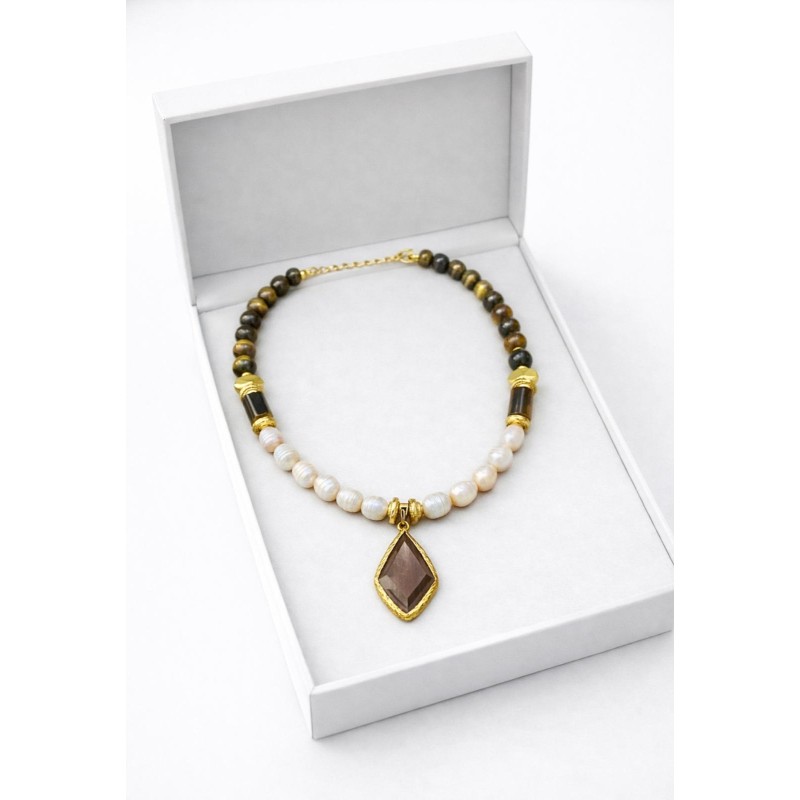 KAPLANGÖZÜ & İNCİ TASARIM KOLYE