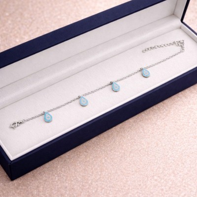 GÜMÜŞ BİLEKLİK - SIRALI DAMLA