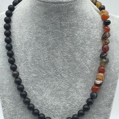 ONİKS - AKİK TEK SIRA KOLYE