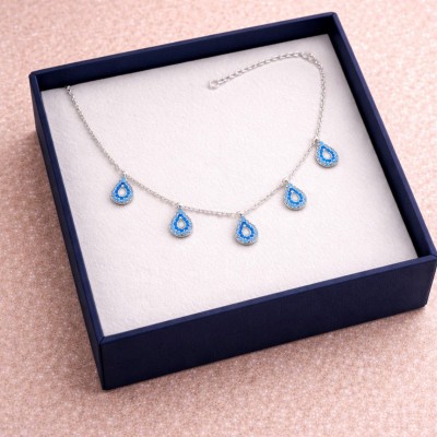 GÜMÜŞ BİLEKLİK - SIRALI DAMLA