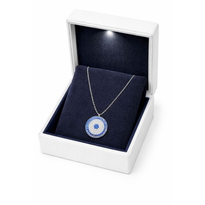 NAZAR BONCUKLU GÜMÜŞ KOLYE