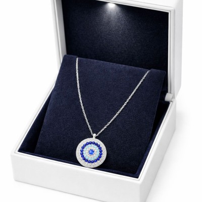 GÜMÜŞ KOLYE - NAZAR BONCUKLU