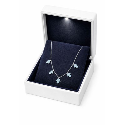 FATMA ELİ GÜMÜŞ KOLYE - MAVİ TAŞ