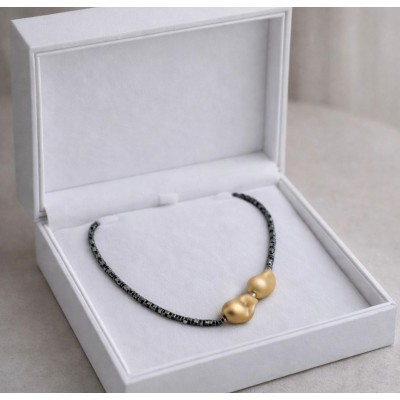 HEMATİT İNCİ TASARIM ( METALİK RENK)