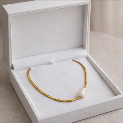 HEMATİT İNCİ TASARIM ( GOLD)