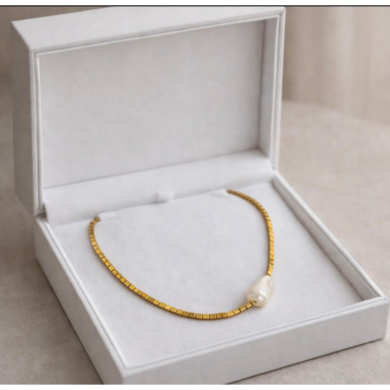 HEMATİT İNCİ TASARIM ( GOLD)