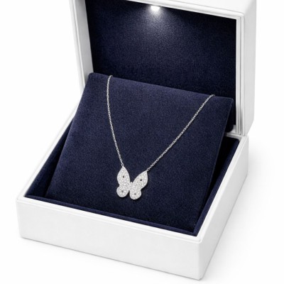 KELEBEK GÜMÜŞ KOLYE 