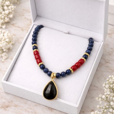 MERCAN - LAPİS TASARIM KOLYE 