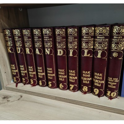 Hak Dini Kur'an Dili (10 Cilt Takım - Sadeleştirilmemiş Metinli ve Fihrist ve Lügatı )