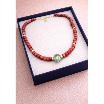 MURANO CAM BONCUK KOLYE - TOPRAK