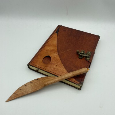 KRAFTON DERİ DEFTER / KALEMLİ  BÜYÜK BOY